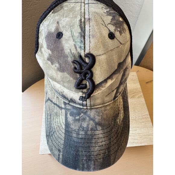 Browning Camo Mesh Trucker Cap - Picture 2 of 7